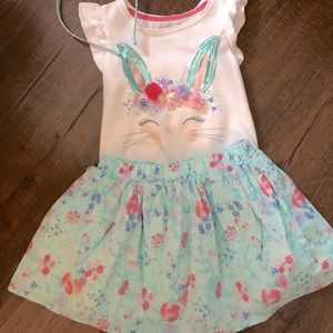 Bunny shirt and skirt